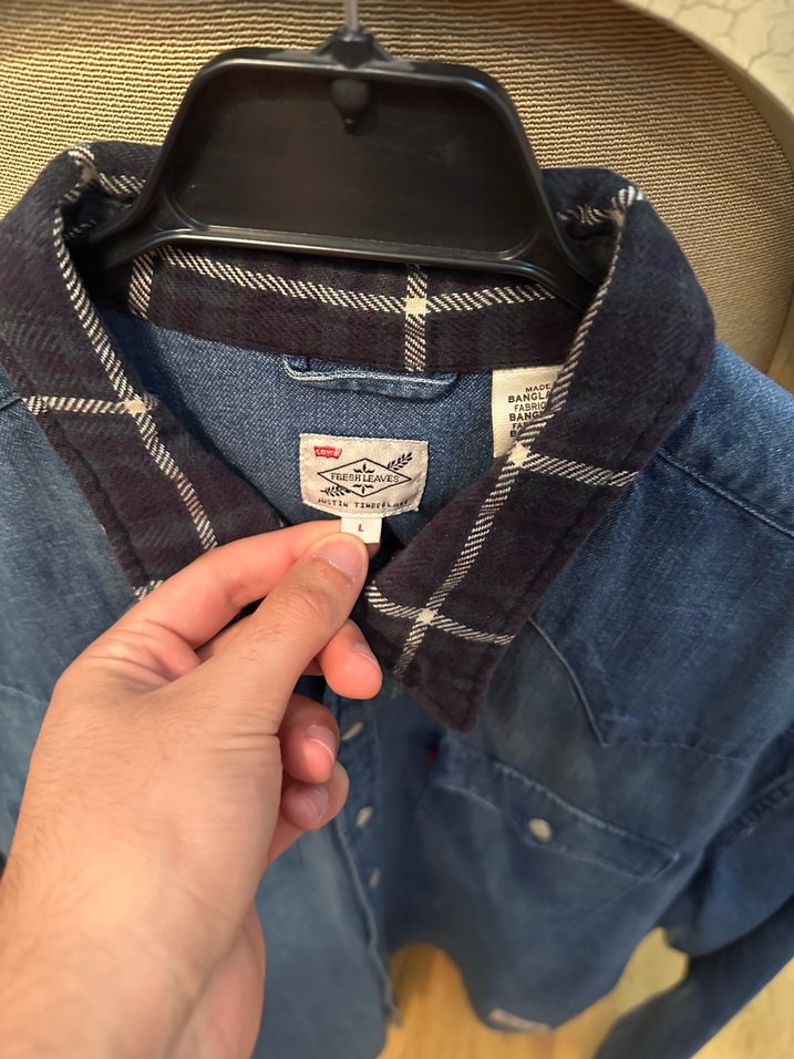 Levis Mavi Denim Gömlek — görsel 2/7