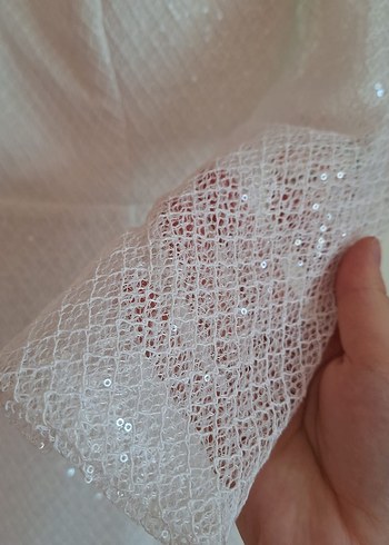 38 Beden beyaz Renk Beyaz kare Yaka Midi Düğün Elbisesi