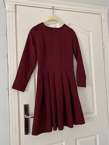Bordo elbise