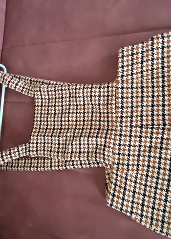 Kahverengi Kareli tulum - Görsel 4