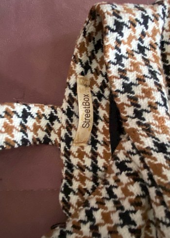 Kahverengi Kareli tulum - Görsel 5