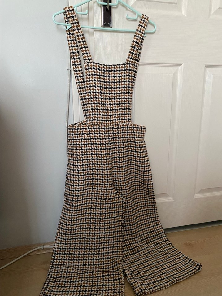 Kahverengi Kareli tulum - Görsel 2