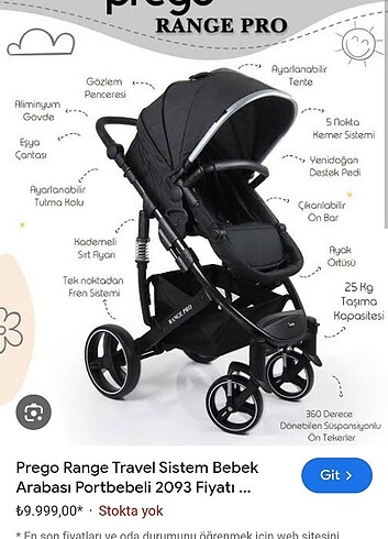 Prego travel bebek arabası 