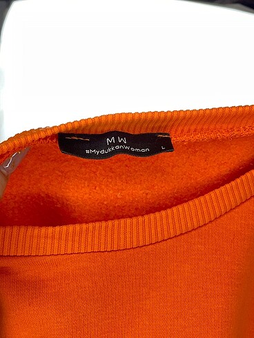 l Beden turuncu Renk Diğer Sweatshirt %70 İndirimli.