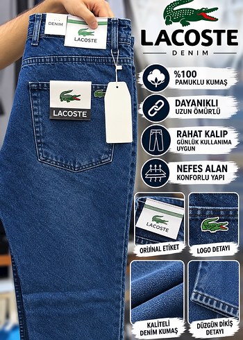 Lacoste Lacivert Denim Jean