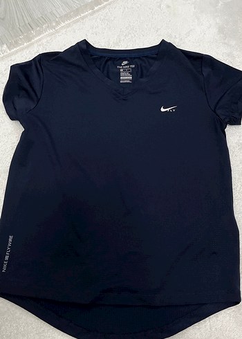 Nike Lacivert V Yaka Spor Tisort