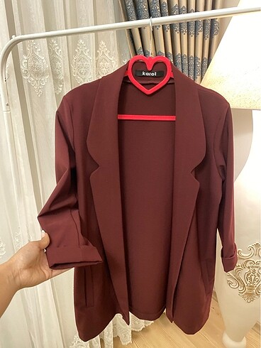 m Beden bordo Renk Karol bordo blazer ceket M beden