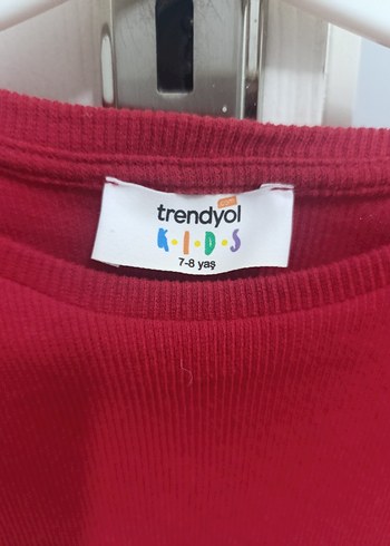 Kız Çocuk Kırmızı Fırfırlı elbise - Görsel 3