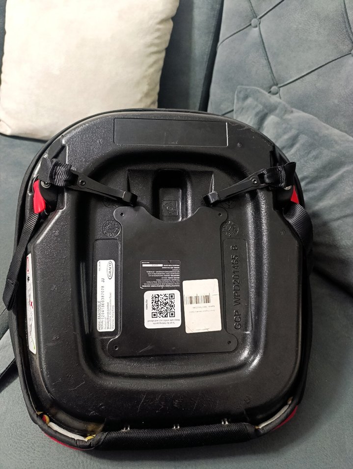 isofixli Graco Kırmızı Çocuk Oto Koltuğu Yükseltici - Görsel 3