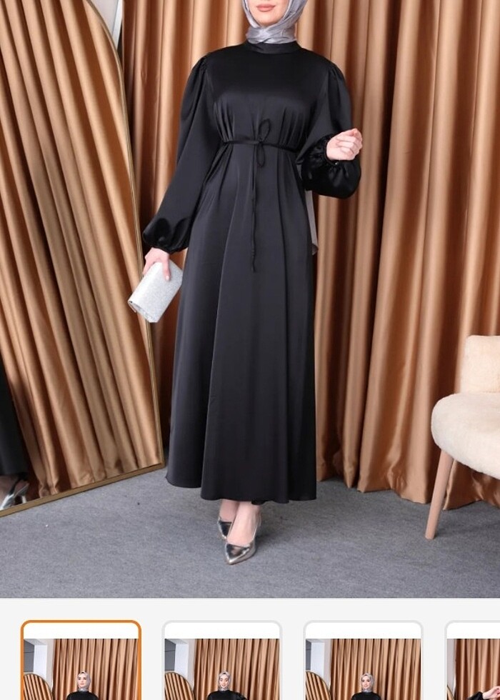 Saten şık Abiye - Görsel 4