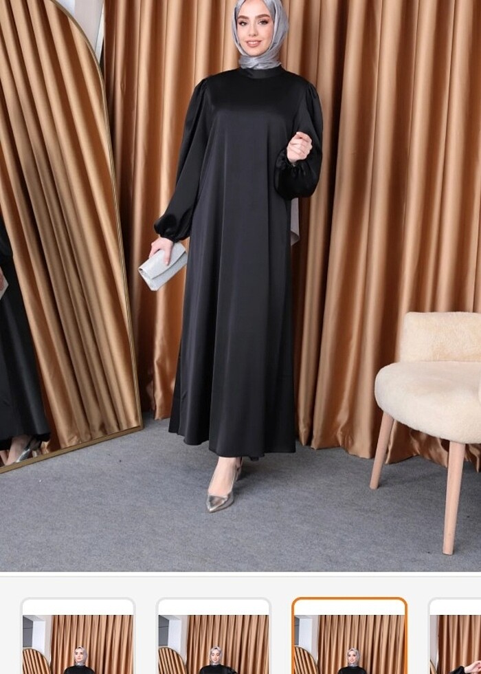 Saten şık Abiye - Görsel 5