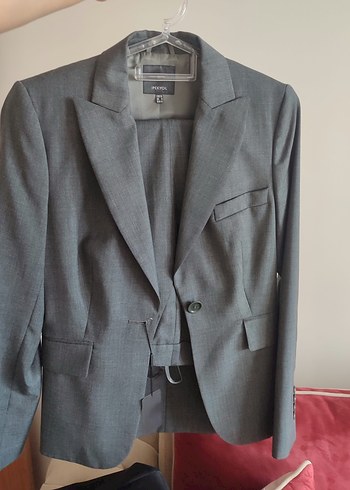 ipekyol Sik Gri Tek Dugmeli Blazer Ceket