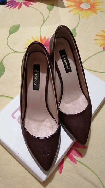 39 Beden bordo Renk Stiletto ayakkabı 