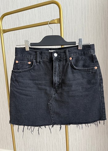 Mango Siyah Kot / Denim Etek
