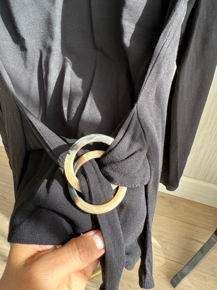 Stradivarius Kemerli Uzun Bluz - Görsel 3