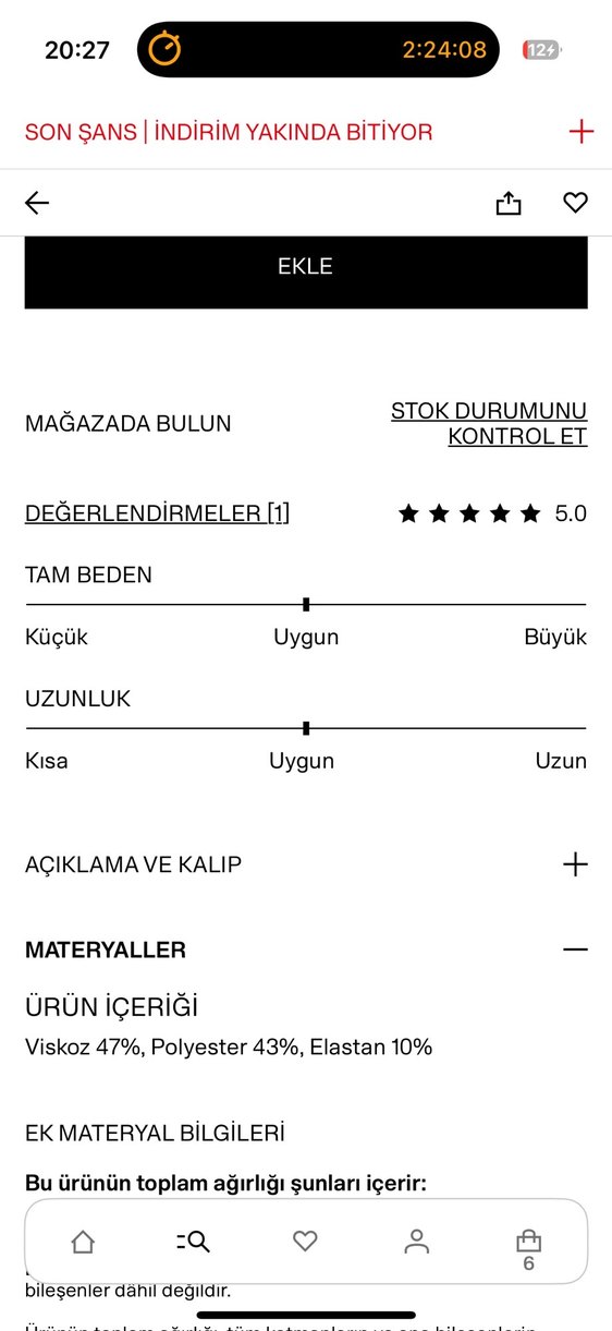 H&M Şort Etek - Görsel 5