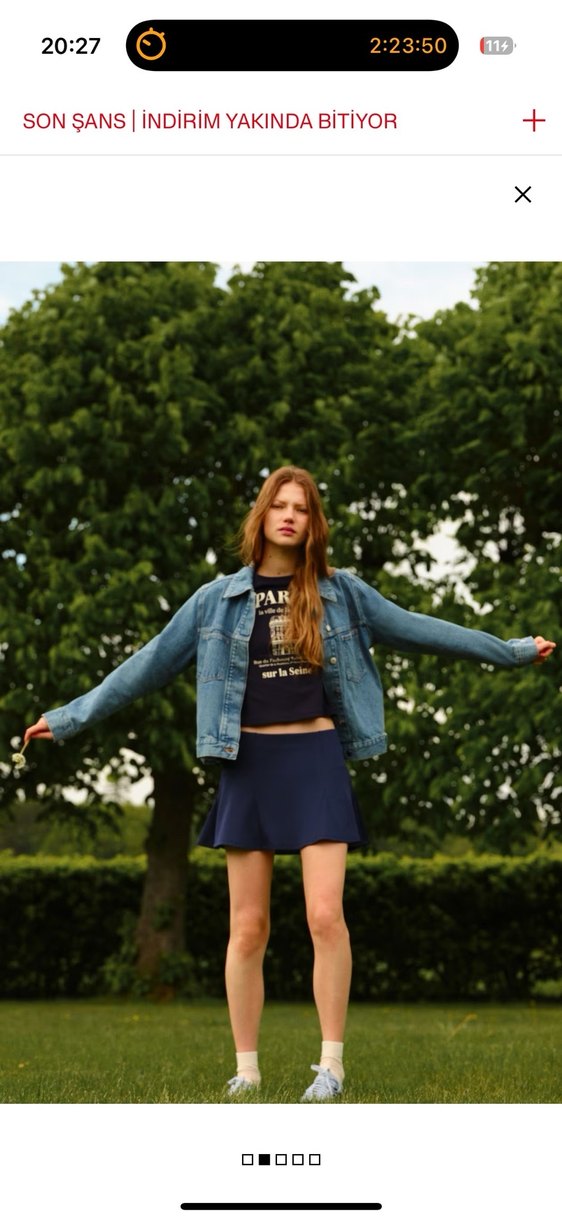 H&M Şort Etek - Görsel 3