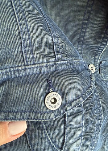 Fitilli Kadife Kadın Blazer Ceket - Görsel 4