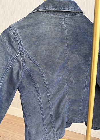 Fitilli Kadife Kadın Blazer Ceket - Görsel 5