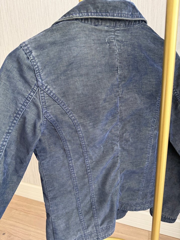 Fitilli Kadife Kadın Blazer Ceket - Görsel 5