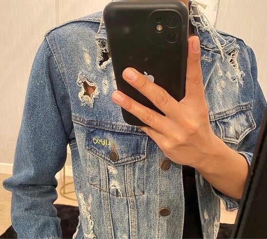 xs Beden mavi Renk Liu Jo Uzun Kot (Denim) Ceket