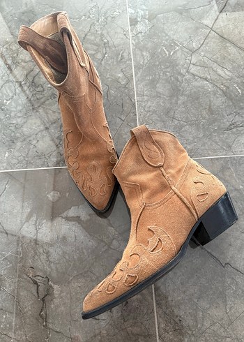 Derimod Hakiki Süet Western / Kovboy Bot - Görsel 4