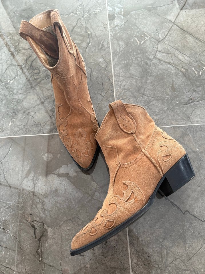 Derimod Hakiki Süet Western / Kovboy Bot - Görsel 4