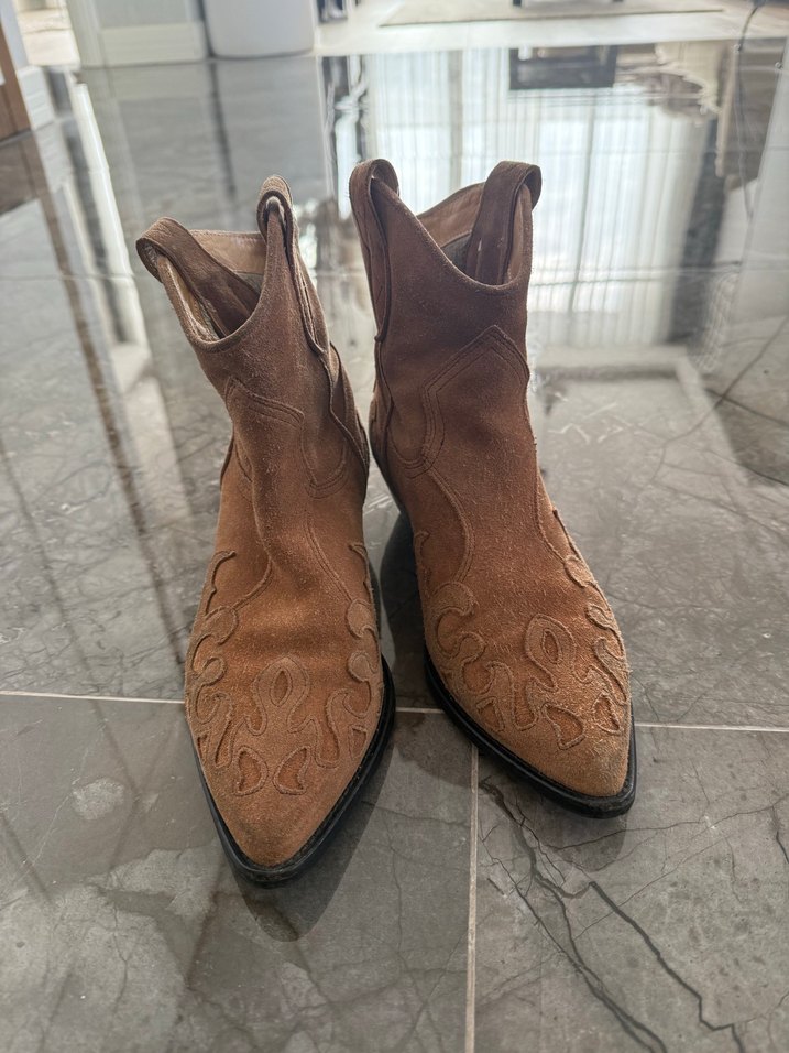 Derimod Hakiki Süet Western / Kovboy Bot - Görsel 3