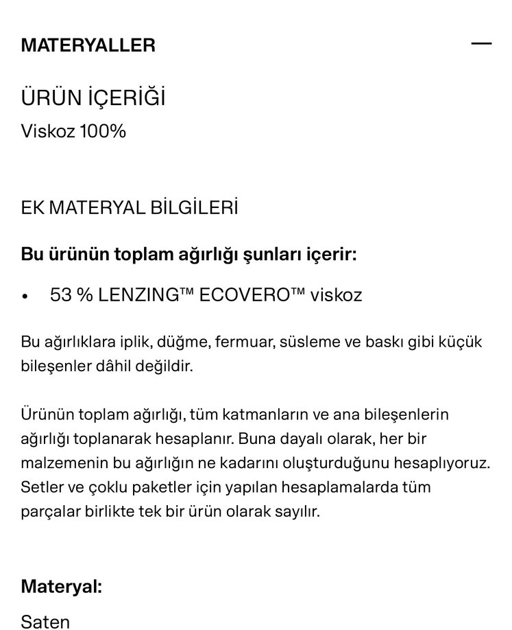 H&M Zebra Desenli Saten Etek - Görsel 5