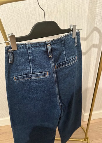 Zara Culotte Denim Pantolon - Görsel 4