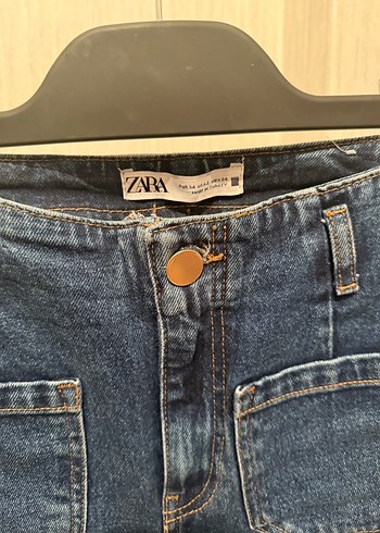 Zara Culotte Denim Pantolon - Görsel 3