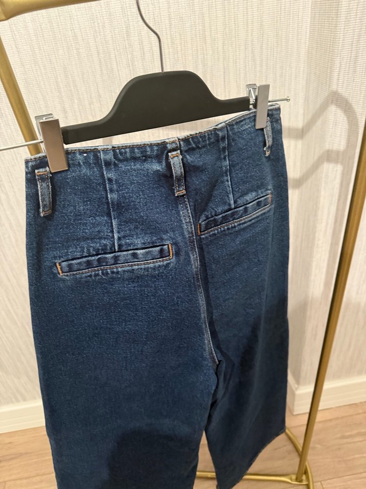 Zara Culotte Denim Pantolon - Görsel 4