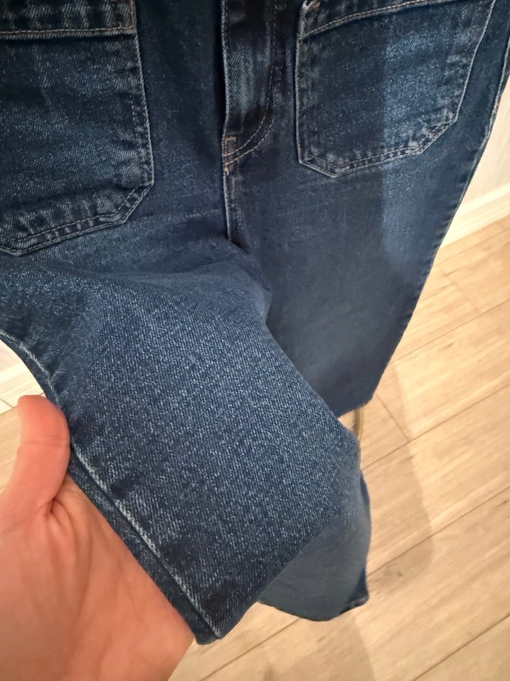 Zara Culotte Denim Pantolon - Görsel 5