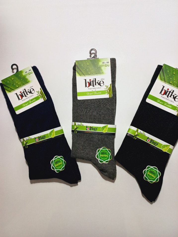 Bitke Erkek Bambu Çorap - Görsel 2