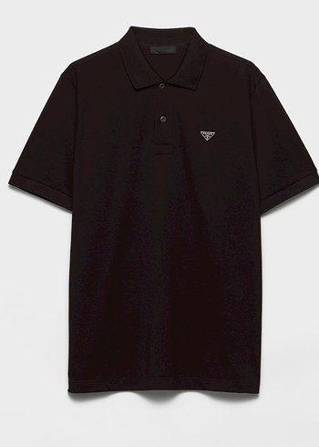 Prada Siyah Polo Tisort