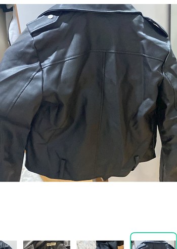 Derimod Siyah Deri Biker Ceket