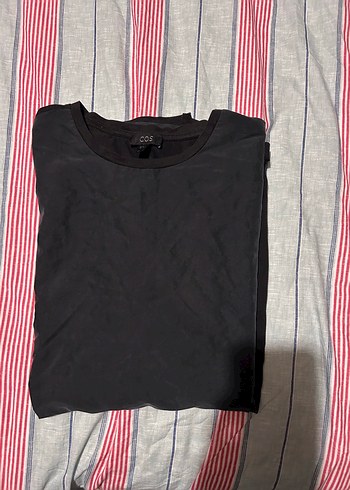 Cos Siyah Oversize Uzun Kollu Bluz