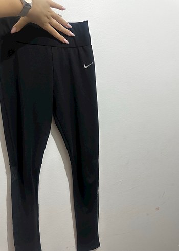 Nike Siyah Yuksek Bel Spor Tayt Orijinal