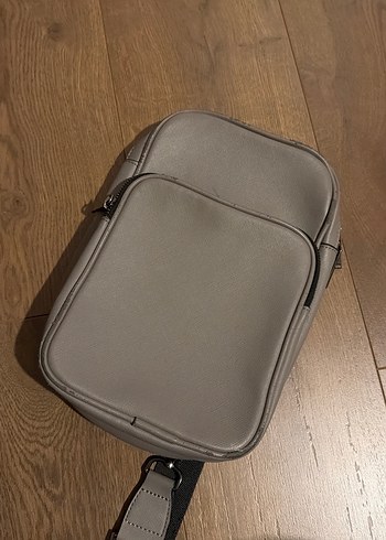 Zara Sehir Stiline Uygun Minimal Gri Omuz Cantasi