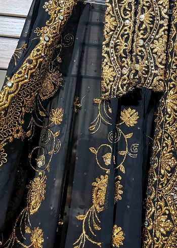 Uzun Kollu, Bohem Desenli Kadın Uzun Elbise - Görsel 3