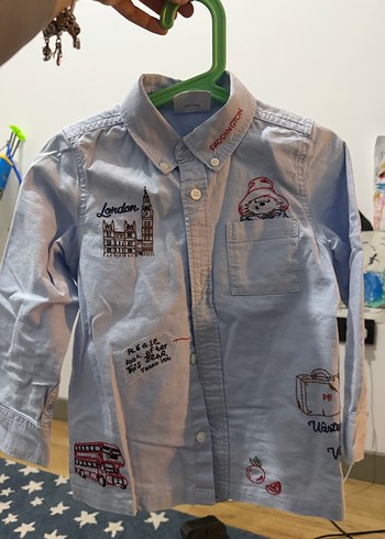 Gap London Temali Acik Mavi Cocuk Gomlegi