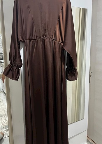 Diğer Sikligin Ve Rahatligin Kahverengi Uzun Elbisesi