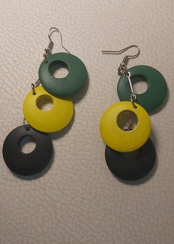 Renkli Boncuklu Mini Bohem Küpeler - Görsel 2