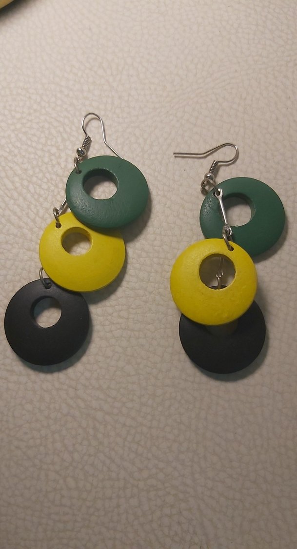 Renkli Boncuklu Mini Bohem Küpeler - Görsel 2