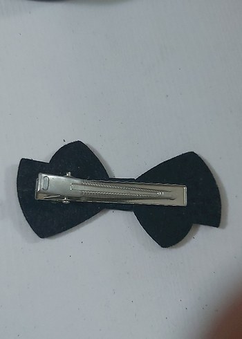 Gri Taşlı Fiyonk Saç Tokası - Görsel 2