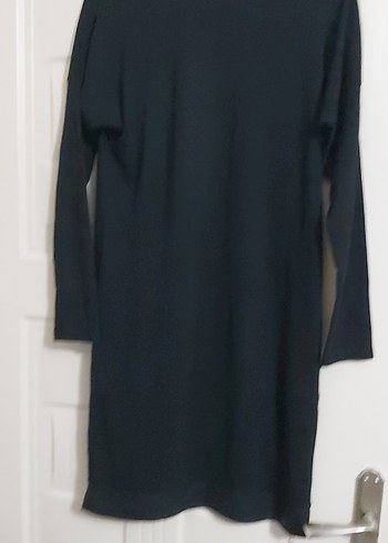 Siyah Uzun Kollu Rahat Kesim Tunik - Görsel 3