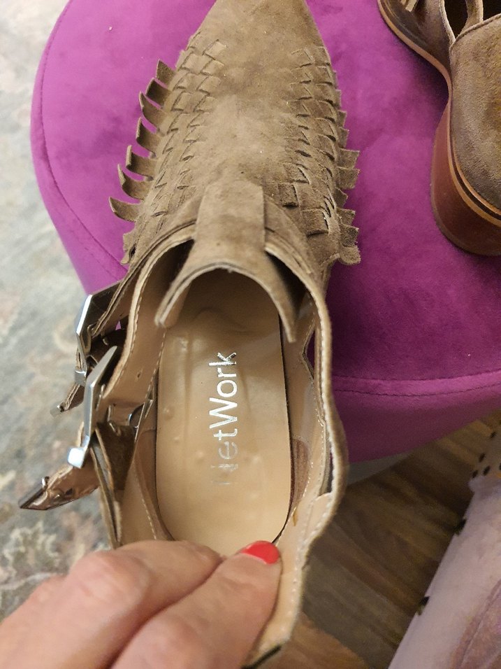 Bej Süet Tokalı Bohem Kadın Bot - Görsel 4