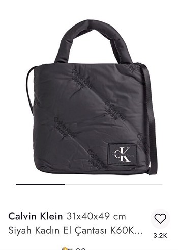 Calvin Klein Siyah Omuz Çantası - Görsel 7