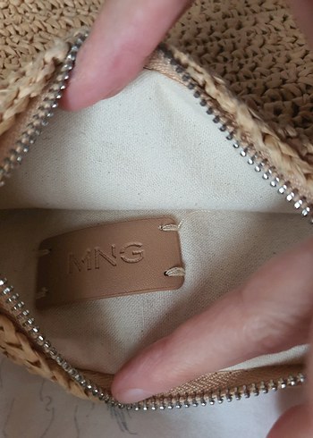 Bej Örgü Kadın Çanta mango - Görsel 2