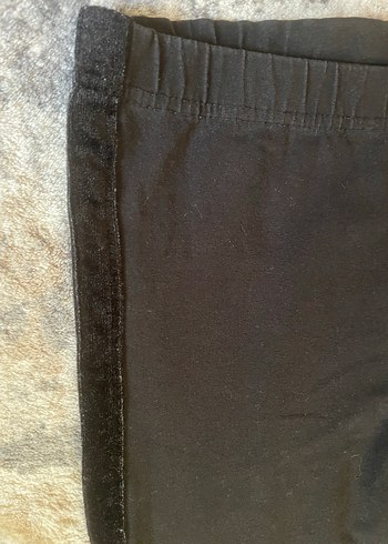 Siyah Kadın Şeritli Tayt - Görsel 2